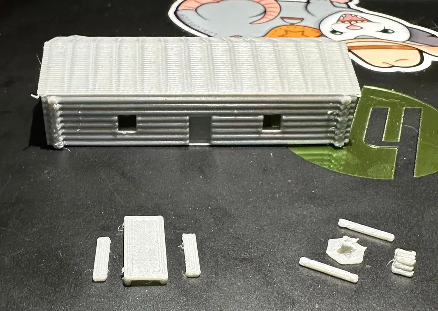 Nhà gỗ kiểu cabin tỷ lệ N cho mô hình đường sắt - Image 1