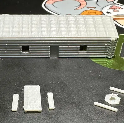 Nhà gỗ kiểu cabin tỷ lệ N cho mô hình đường sắt