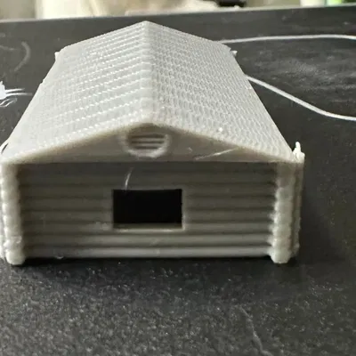 Nhà gỗ kiểu cabin tỷ lệ N cho mô hình đường sắt