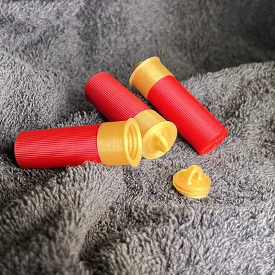 Móc khóa hình đạn 12 Gauge bằng PLA