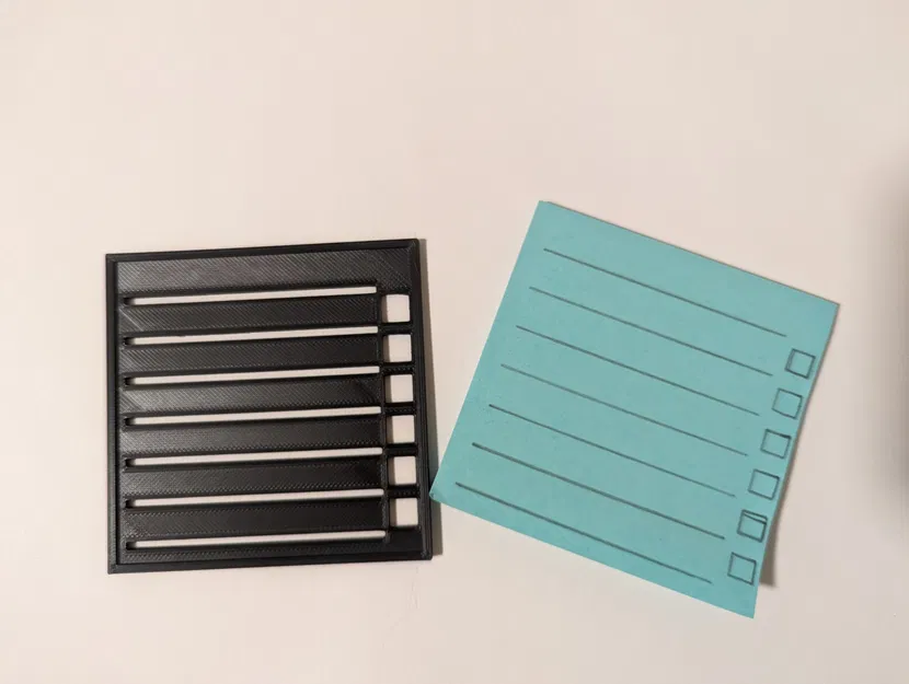 Mẫu danh sách kiểm tra trên giấy ghi chú dính - Image 1