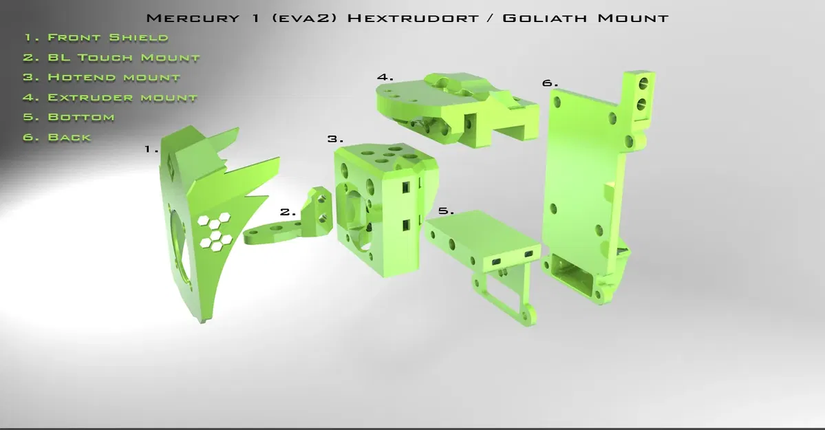 Giá đỡ hextrudort và goliath cho máy in merc.1 - Image 2