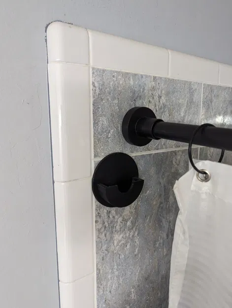 Giá đỡ thanh rèm tắm chống rơi hiệu quả - Image 3