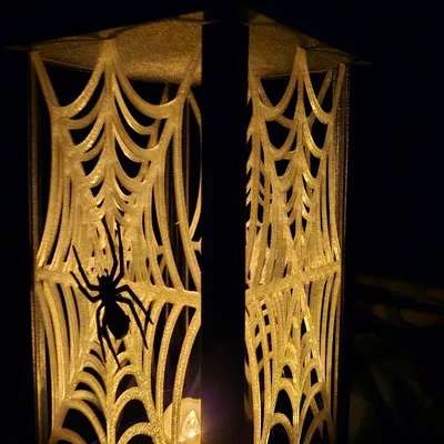 Đèn lồng mạng nhện Halloween treo LED