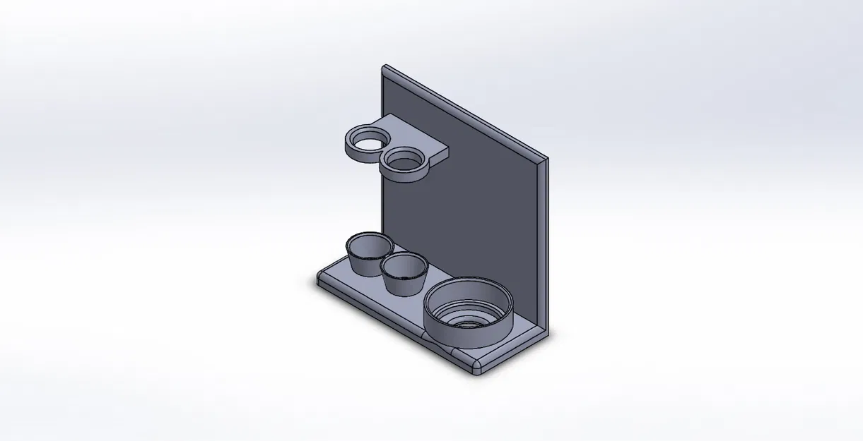Giá đỡ bàn chải đánh răng và kem đánh răng treo tường - Image 1