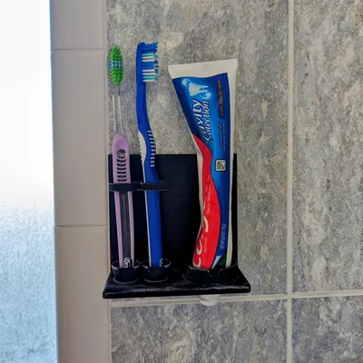 Giá đỡ bàn chải đánh răng và kem đánh răng treo tường
