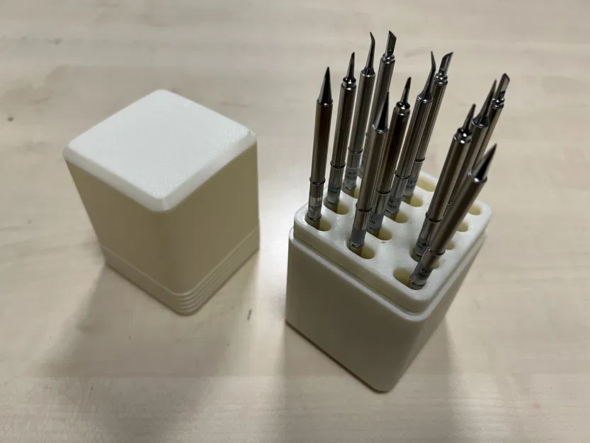 Hộp lưu trữ cho mũi hàn T12 với cơ chế khóa - Image 2