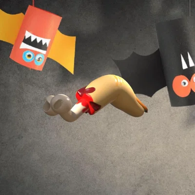 Ngón tay và xương Halloween cho in 3D