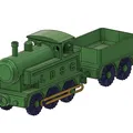 Tàu hơi nước đồ chơi mini LBSCR E2 Class với cần trục di động - Thumbnail 3