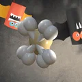 Bộ xương đầu lâu Halloween độc đáo - Thumbnail 2