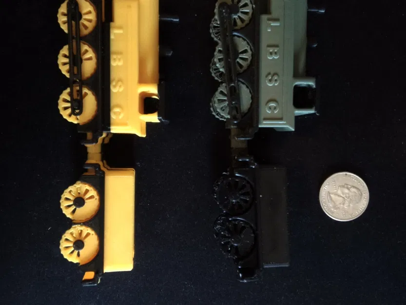 Tàu hơi nước đồ chơi mini LBSCR E2 Class với cần trục di động - Image 4