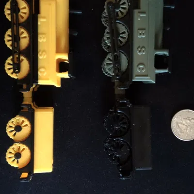 Tàu hơi nước đồ chơi mini LBSCR E2 Class với cần trục di động