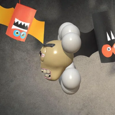 Bộ xương đầu lâu Halloween độc đáo