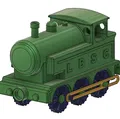 Tàu hơi nước đồ chơi mini LBSCR E2 Class với cần trục di động - Thumbnail 6