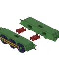 Tàu hơi nước đồ chơi mini LBSCR E2 Class với cần trục di động - Thumbnail 11