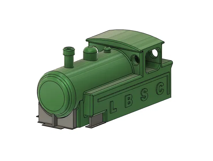 Tàu hơi nước đồ chơi mini LBSCR E2 Class với cần trục di động - Image 12