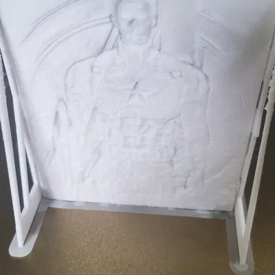 Mô hình lithophane Captain America tuyệt đẹp