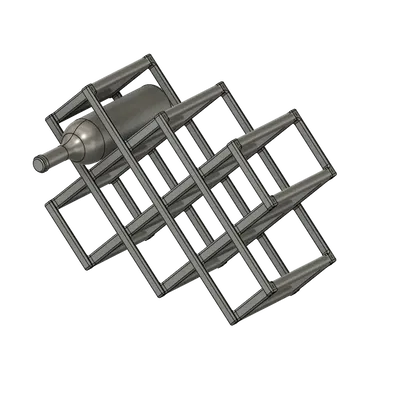 Giá đỡ chai kiểu lưới cho mô hình thu nhỏ