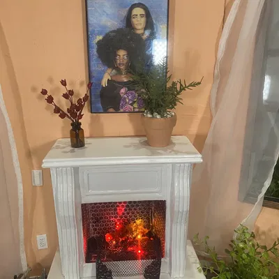 Giá đỡ gỗ cho lò sưởi tỷ lệ 1/6 Barbie