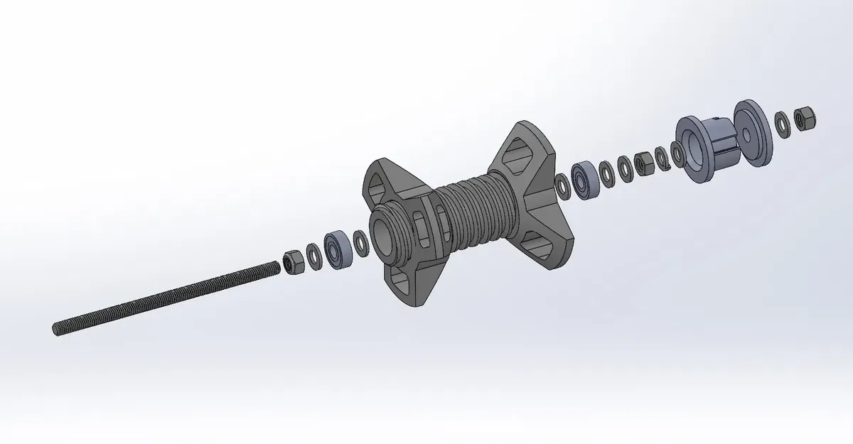 Giá đỡ cuộn filament bi bạc đạn cho Ender 3 S1 và Ender 2 Pro - Image 3