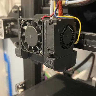 Dual 4010 Mini Satsana cho Ender 3 V2 (Chiều cao có thể điều chỉnh)