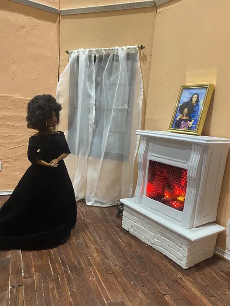 Lò sưởi tỷ lệ 1/6 cho ngôi nhà Barbie - Image 2