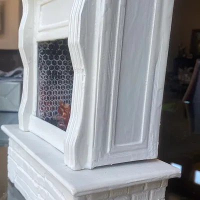 Lò sưởi tỷ lệ 1/6 cho ngôi nhà Barbie