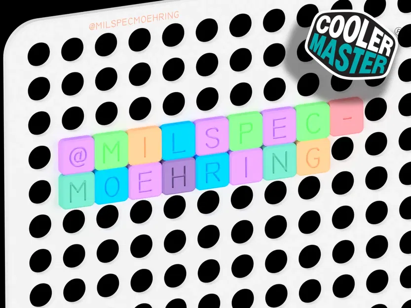 Chữ cái, số và ký hiệu cho Coolermaster Qube - Image 1