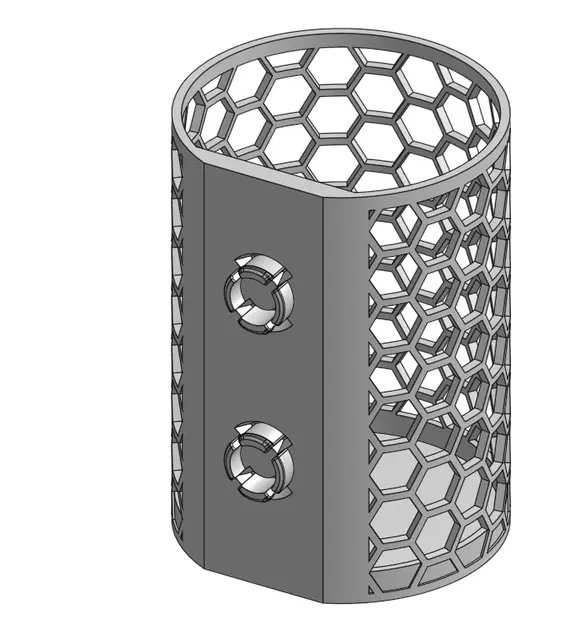 Cốc bút hình tổ ong gắn trên PC Qube 500 - Image 2