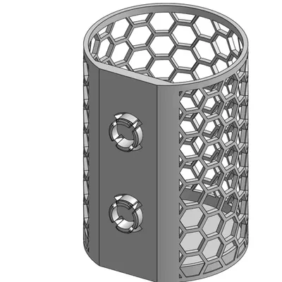 Cốc bút hình tổ ong gắn trên PC Qube 500