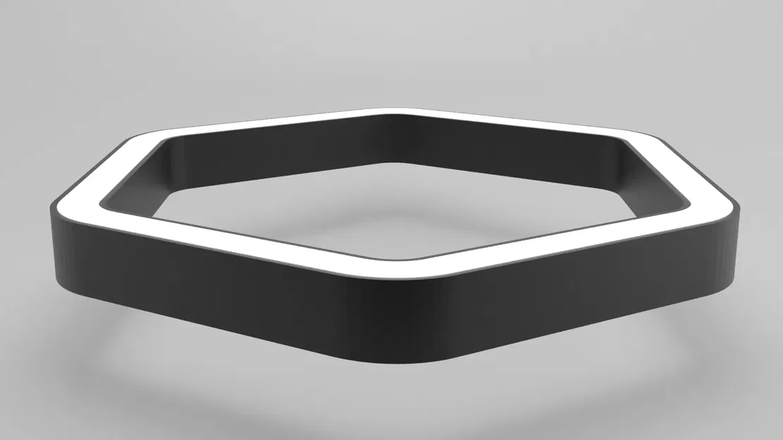 Đèn LED hình lục giác với chao khuếch tán - Image 1