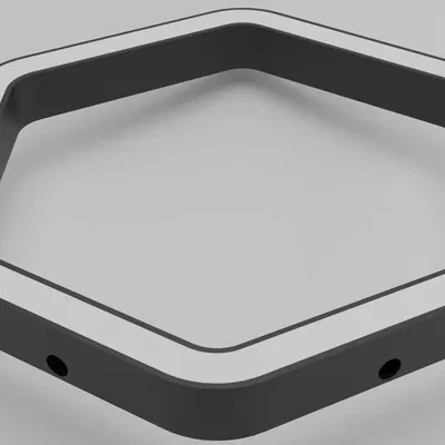 Đèn LED hình lục giác với chao khuếch tán