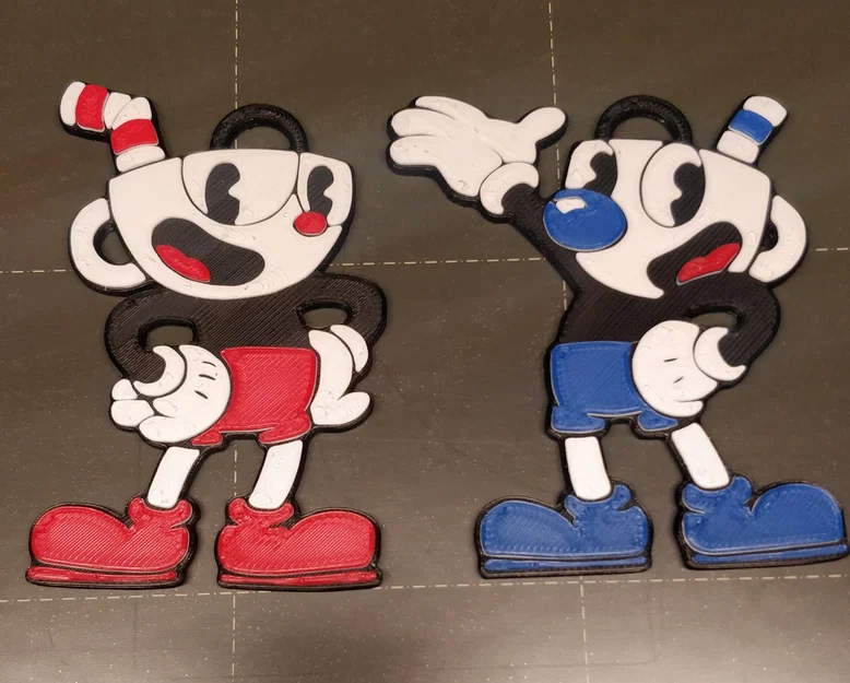 Móc khóa Cuphead nhiều màu sắc - Image 1
