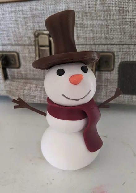 Ông già tuyết đa sắc màu in 3D kích thước nhỏ - Image 1