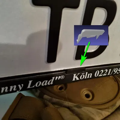 Kẹp biển số cho giá đỡ xe đạp Twinny Load "Prestige