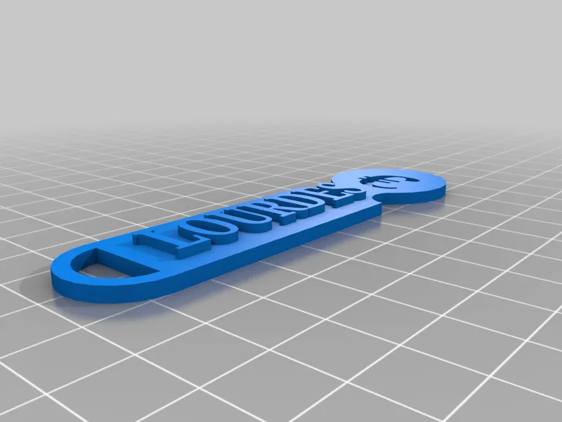 Móc khóa hình xe hơi Lourdes thiết kế bằng Tinkercad - Image 1
