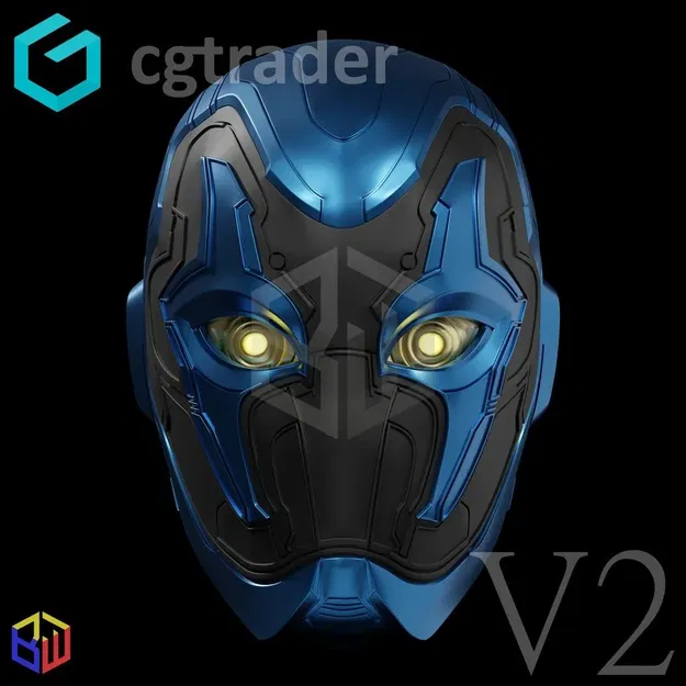 Mũ bảo hiểm nhân vật Blue Beetle trong phim 2023 - Image 20