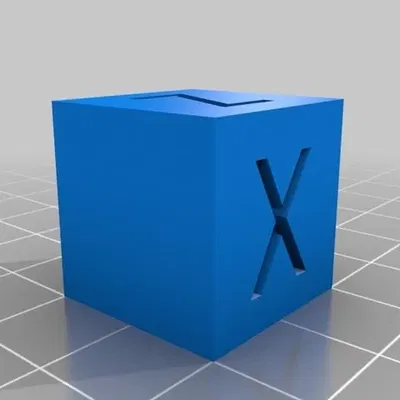 Khối lập phương hiệu chuẩn trục XYZ cho máy in 3D