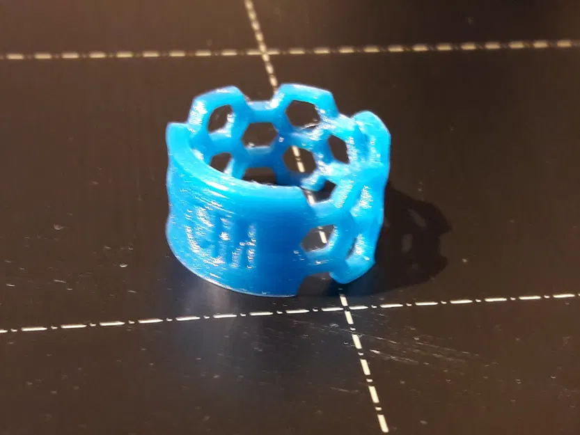 Nhẫn hình tổ ong phong cách thời trang - Image 1