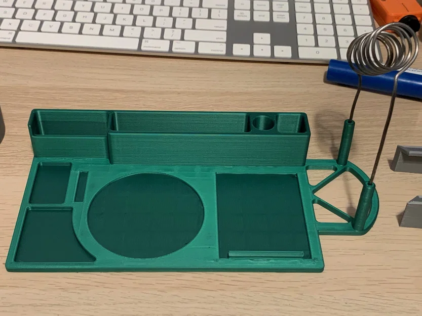 Trạm hàn mạch điện với giá đỡ và khay phụ kiện - Image 3