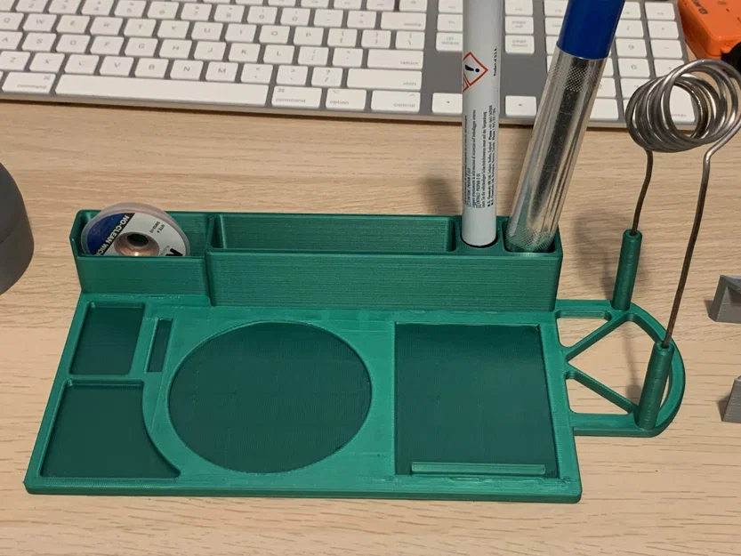 Trạm hàn mạch điện với giá đỡ và khay phụ kiện - Image 4