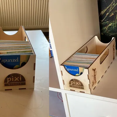 Hộp đựng sách thiếu nhi Pixibook 10x10cm