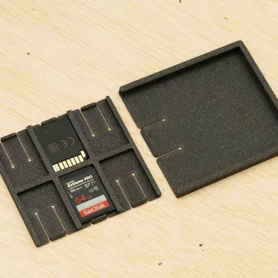 Giá đỡ thẻ SD phẳng an toàn cho 6 thẻ