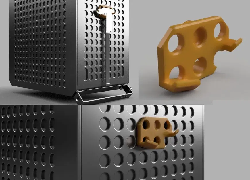 Giá đỡ thước cặp cho vỏ máy tính Cooler Master QUBE 500 - Image 1