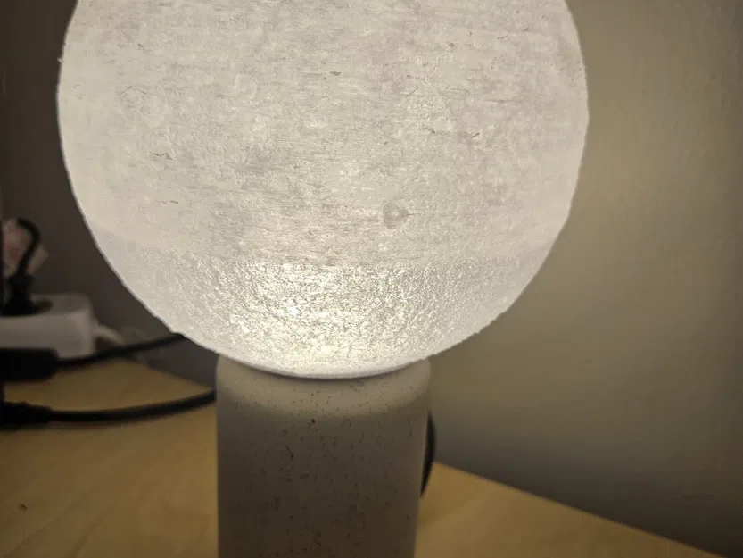 Bộ chuyển đổi đèn bàn mini hình trăng litophane - Image 1