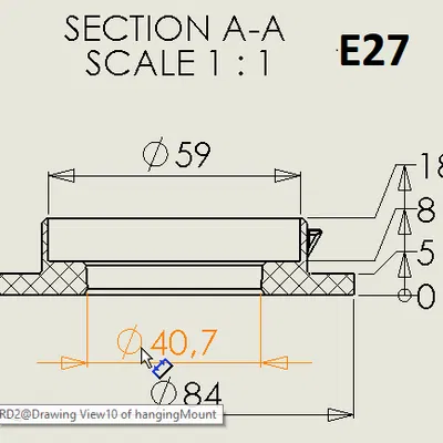 Đèn bàn hình trăng treo độc đáo với lithophane
