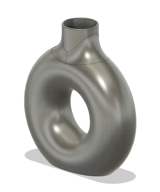 Bình hoa hình donut đơn giản và đẹp mắt - Image 2