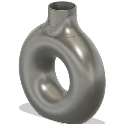 Bình hoa hình donut đơn giản và đẹp mắt