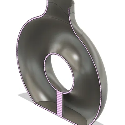 Bình hoa hình donut đơn giản và đẹp mắt