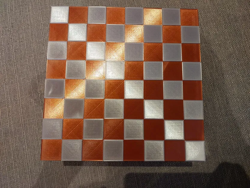 Bộ cờ vua hữu cơ với hộp và bàn cờ ghép hình - Image 5